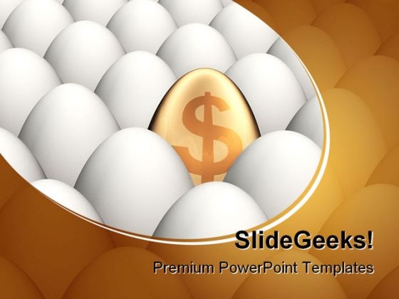 Golden Egg Leadership PowerPoint Template 0810