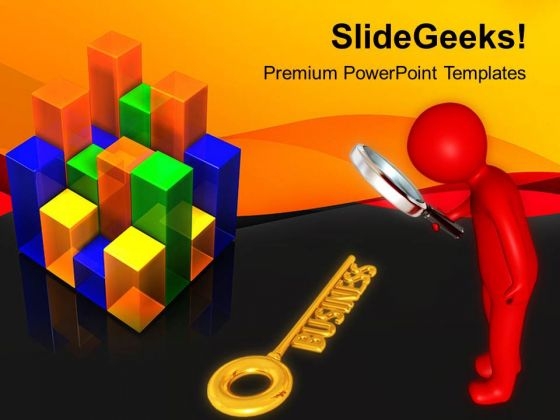 Golden Key Of Success PowerPoint Templates Ppt Backgrounds For Slides 0613