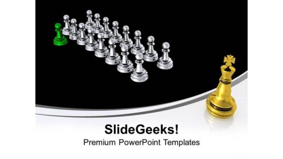 Golden King Leadership PowerPoint Templates Ppt Background For Slides 1112