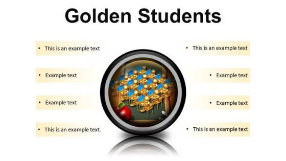 Golden Students Education PowerPoint Presentation Slides Cc