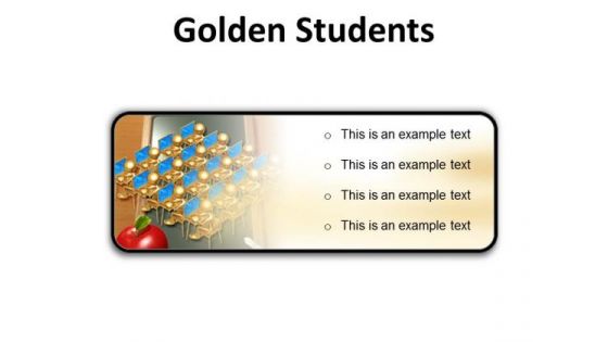 Golden Students Education PowerPoint Presentation Slides R