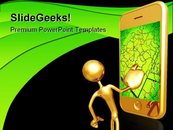 Gps Networking Technology PowerPoint Themes And PowerPoint Slides 0711