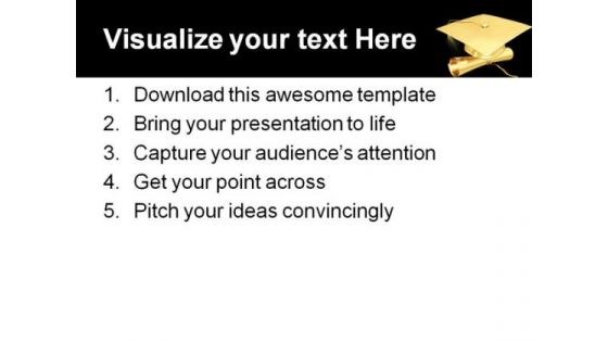 Graduation Diploma Education PowerPoint Backgrounds And Templates 1210