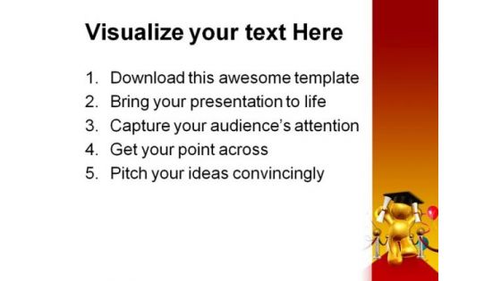 Graduation Education PowerPoint Template 0810