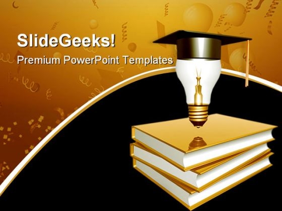 Graduation Education PowerPoint Template 1110