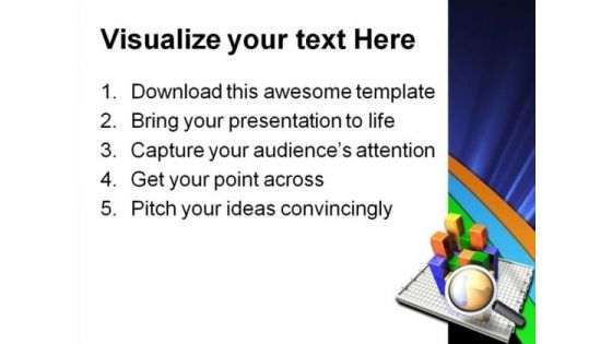 Graph Business PowerPoint Template 0510