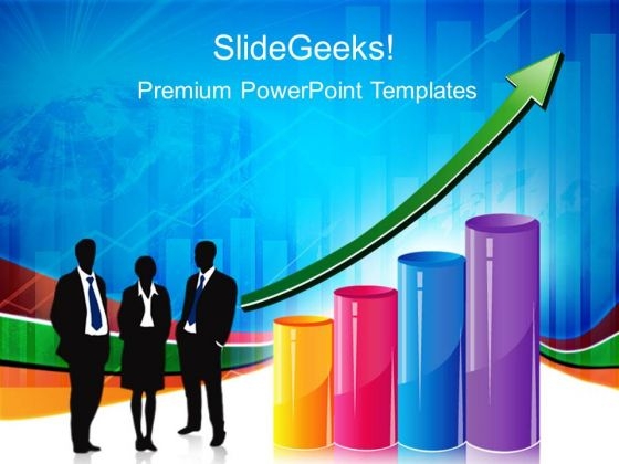 Graph With Arrow Business PowerPoint Templates And PowerPoint Themes 0212
