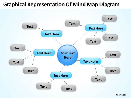 Graphical Representation Of Mind Map Diagram Ppt Business Plan PowerPoint Slides