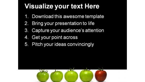 Green And Red Tomatoes Food PowerPoint Templates And PowerPoint Backgrounds 0211