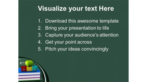 Green Apple And Abc Food PowerPoint Templates And PowerPoint Themes 1012