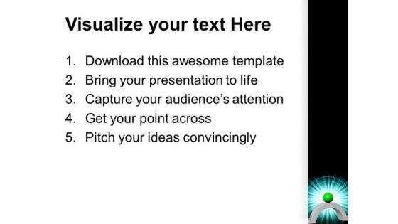 Green Ball And Bridge Leadership PowerPoint Templates And PowerPoint Themes 0612