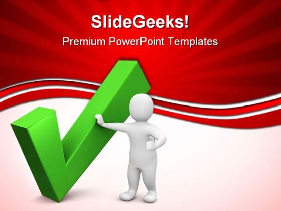 Green Check Business PowerPoint Templates And PowerPoint Backgrounds 0611