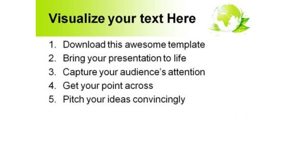 Green Earth Nature PowerPoint Background And Template 1210