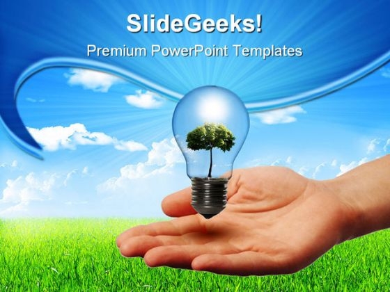 Green Energy Concept Nature PowerPoint Themes And PowerPoint Slides 0211