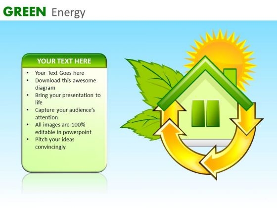 Green Energy Consumption Home PowerPoint Ppt Templates Ppt Slides