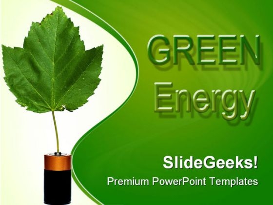 Green Energy Environment PowerPoint Templates And PowerPoint Backgrounds 0511