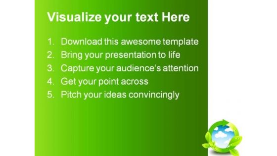 Green Environment Element Nature PowerPoint Background And Template 1210