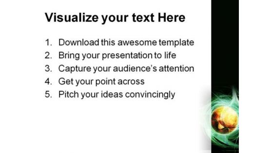 Green Fractal Background Earth PowerPoint Themes And PowerPoint Slides 0311