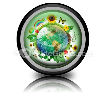 Green Nature Earth PowerPoint Icon Cc