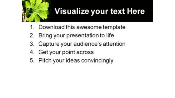 Green Plant Nature PowerPoint Templates And PowerPoint Backgrounds 0611