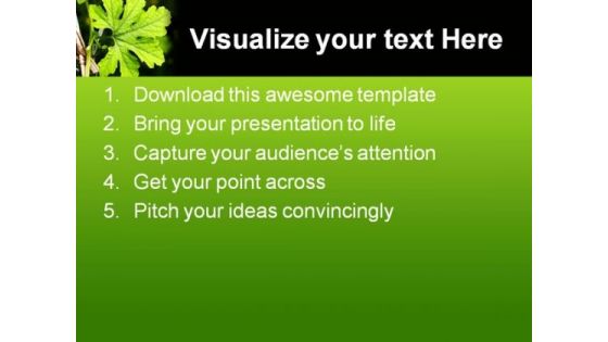 Green Plant Nature PowerPoint Templates And PowerPoint Backgrounds 0611