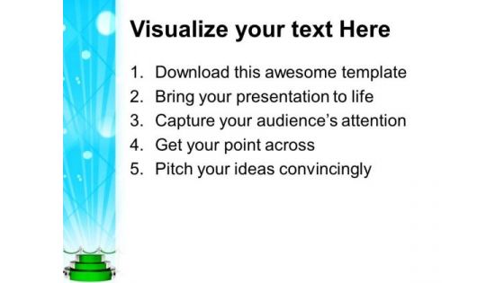 Green Podium For Winner Competition PowerPoint Templates Ppt Backgrounds For Slides 0113