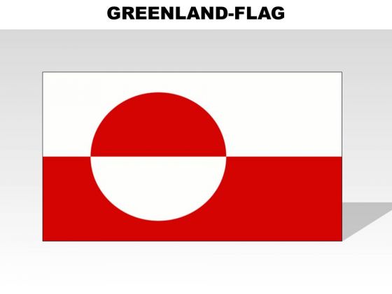 Greenland Country PowerPoint Flags