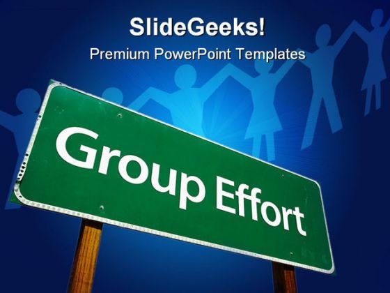 Group Efforts Teamwork Business PowerPoint Themes And PowerPoint Slides 0811