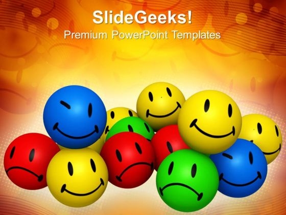 Group Of Emotion Icons Smiley PowerPoint Templates And PowerPoint Themes 0912