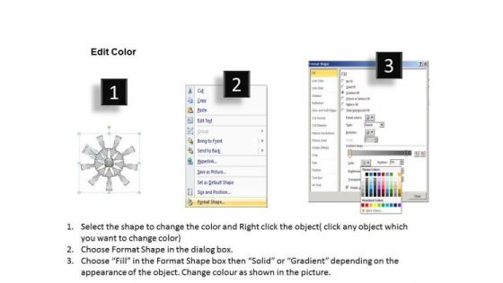 Group Of Nine Coverging Arrows Ppt Circular Flow Process PowerPoint Slides