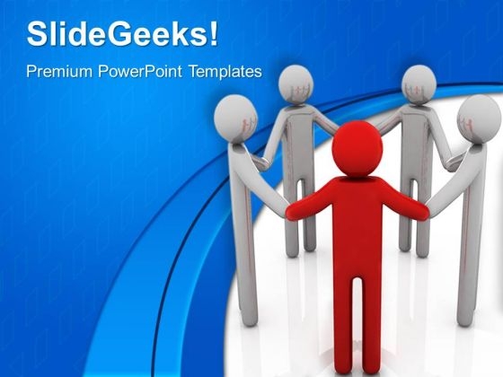 Group Of People Leadership PowerPoint Templates And PowerPoint Themes 0612