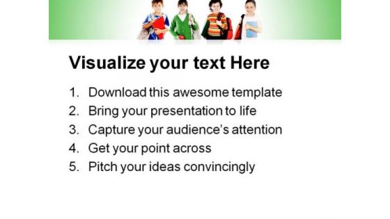 Group Of Students Education PowerPoint Backgrounds And Templates 1210