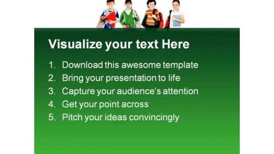 Group Of Students Education PowerPoint Backgrounds And Templates 1210