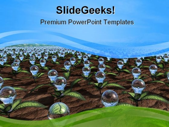 Growing Ideas Business PowerPoint Template 0910