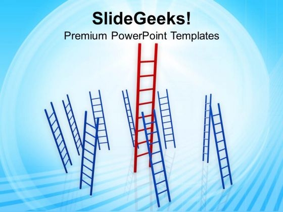 Growth And Leader Conception Illustration PowerPoint Templates Ppt Backgrounds For Slides 0213