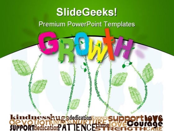 Growth Concept Nature PowerPoint Template 0810