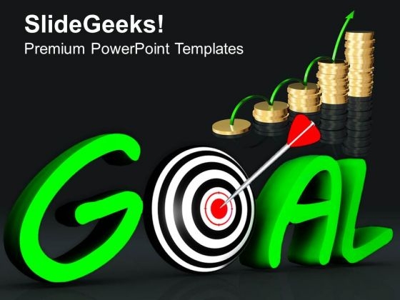 Growth Depends On Goal Acheivment PowerPoint Templates Ppt Backgrounds For Slides 0313