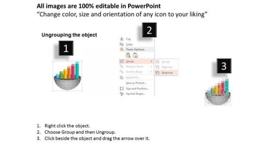 Growth Graph With Design Elements PowerPoint Templates