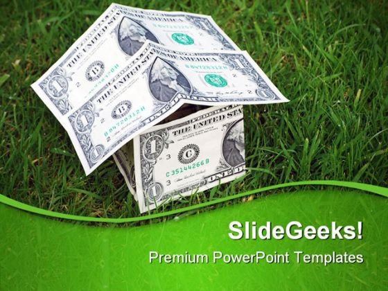 Growth In Housing Markets Money PowerPoint Themes And PowerPoint Slides 0511