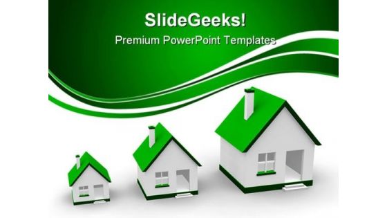 Growth Of Houses Real Estate PowerPoint Themes And PowerPoint Slides 0411