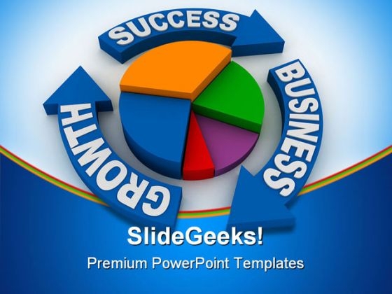 Growth Success Business PowerPoint Background And Template 1210
