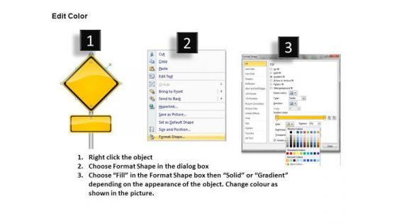 Guide Decisions Highways Signs 3 PowerPoint Slides And Ppt Diagram Templates