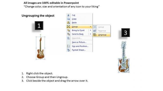 Guitar Violin Musical Instrument PowerPoint Slides And Ppt Diagram Templates