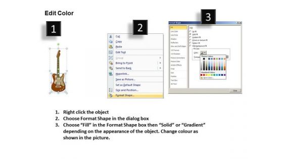 Guitar Violin Musical Instrument PowerPoint Slides And Ppt Diagram Templates