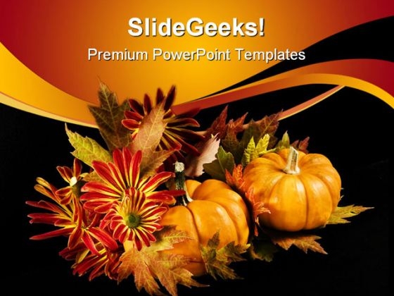 Halloween Autumn Festival PowerPoint Template 1010