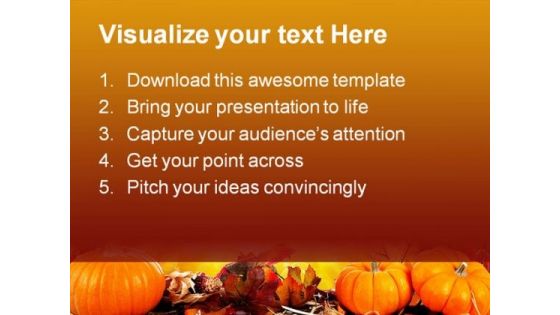 Halloween Border Nature PowerPoint Template 1010