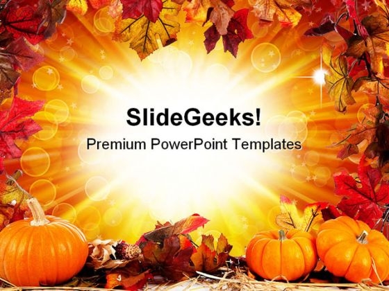 Halloween Border Nature PowerPoint Template 1010
