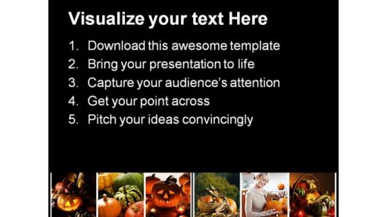 Halloween Collage Festival PowerPoint Themes And PowerPoint Slides 0511