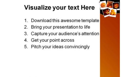 Halloween Collage Nature PowerPoint Template 1010