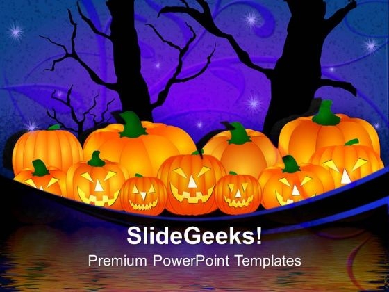 Halloween Pumpkin Nature PowerPoint Templates And PowerPoint Themes 0912